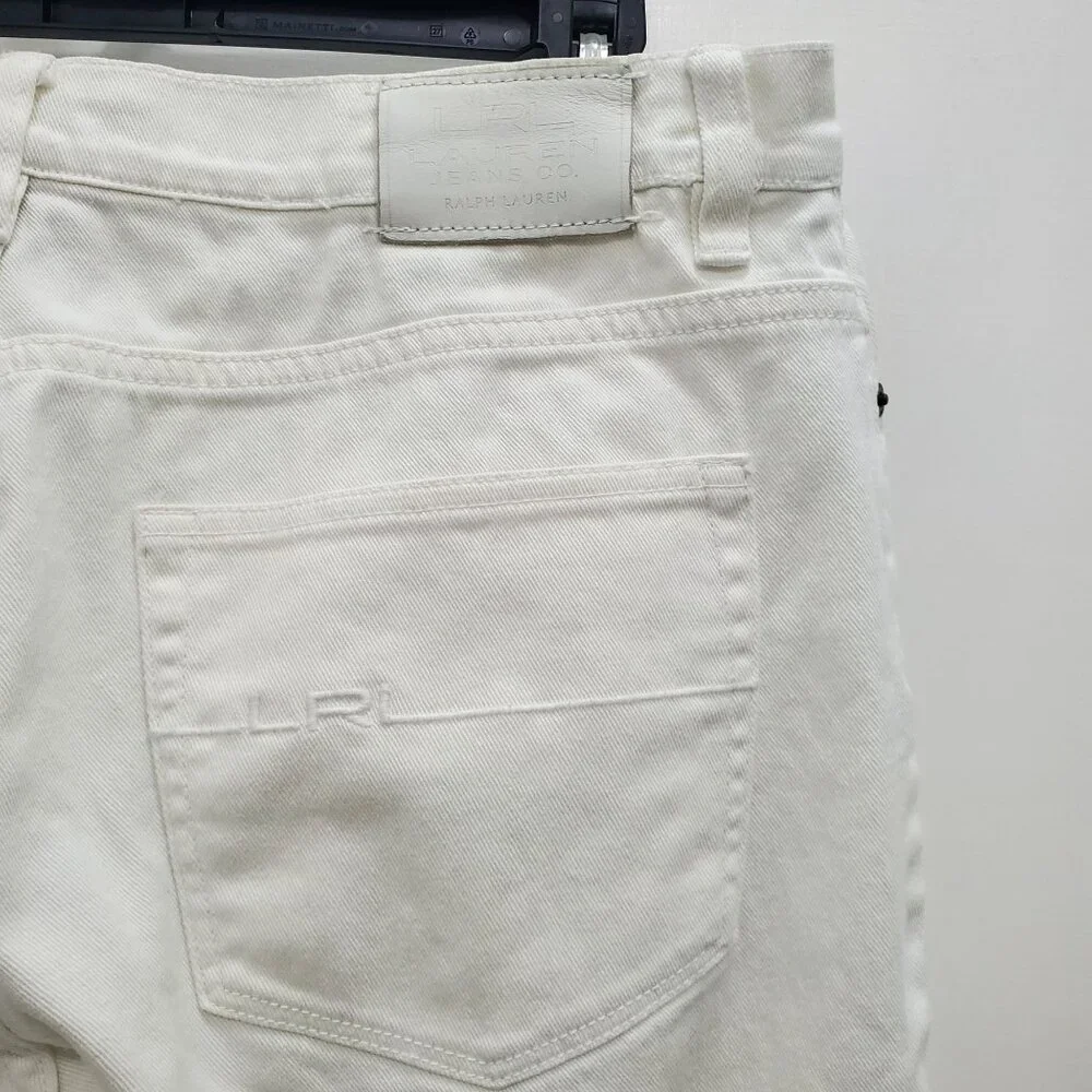 Lauren‎ Ralph Lauren Jeans Co. Women's Vintage White Denim Straight Leg Size 12 - Picture 6 of 7